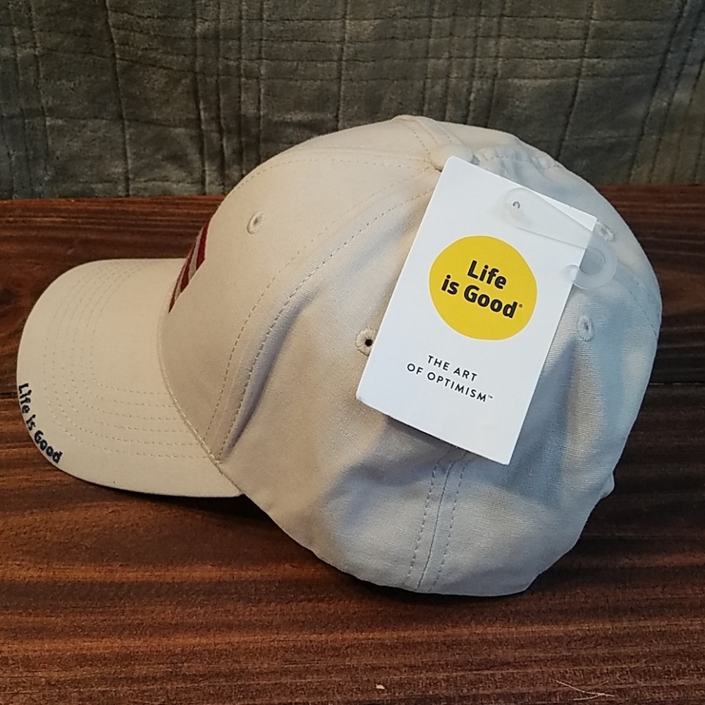NWT LIFE IS GOOD HIGH RISE CHILL FLAG HAT - Picture 2 of 5
